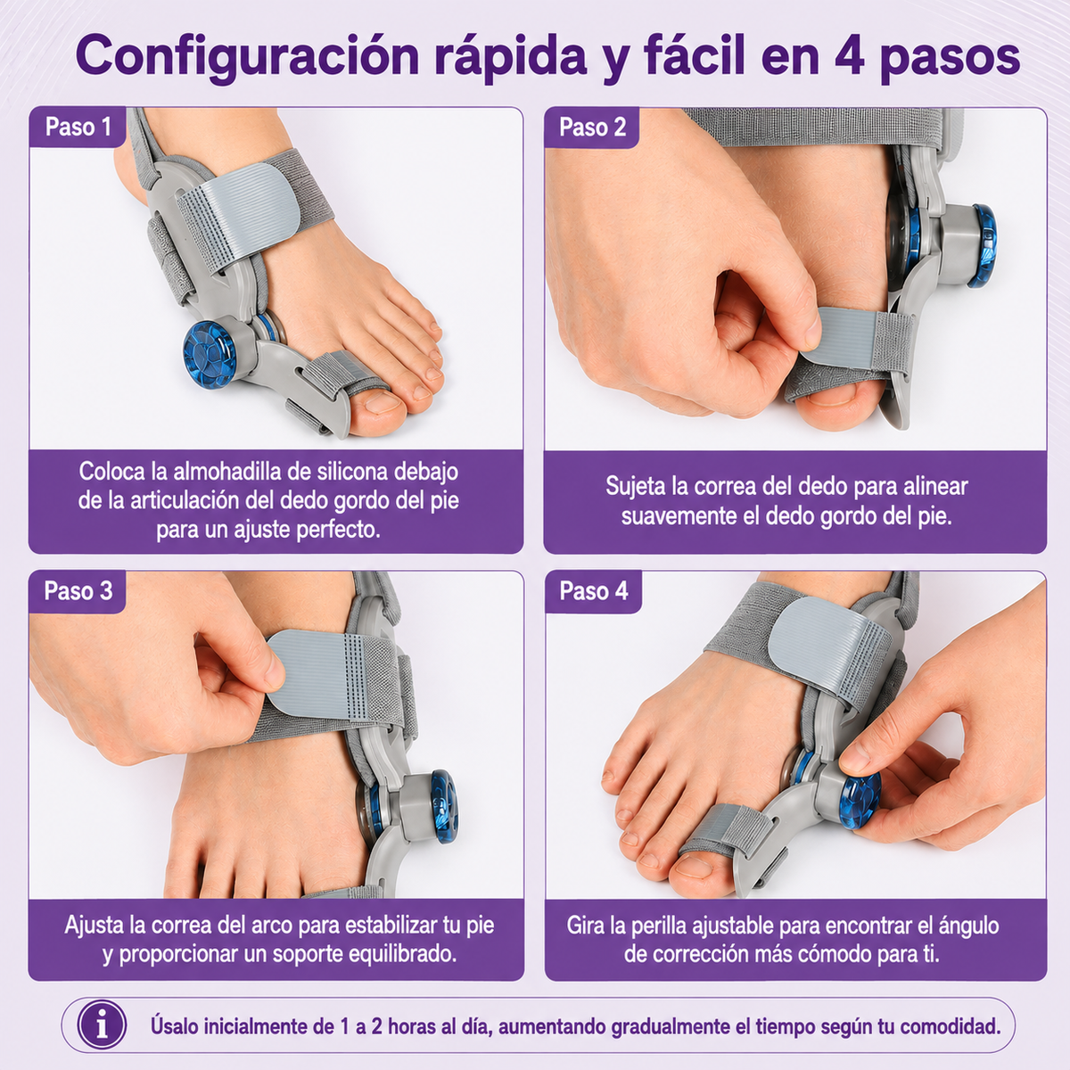 Corrector de Juanetes con Sistema de Doble Tensión